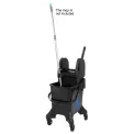 Jantex 20Ltr Tall Mop Bucket and Wringer Blue Print - Image 6