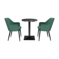 Bolero Complete Table Round Black Stone Effect 600mm - Image 5