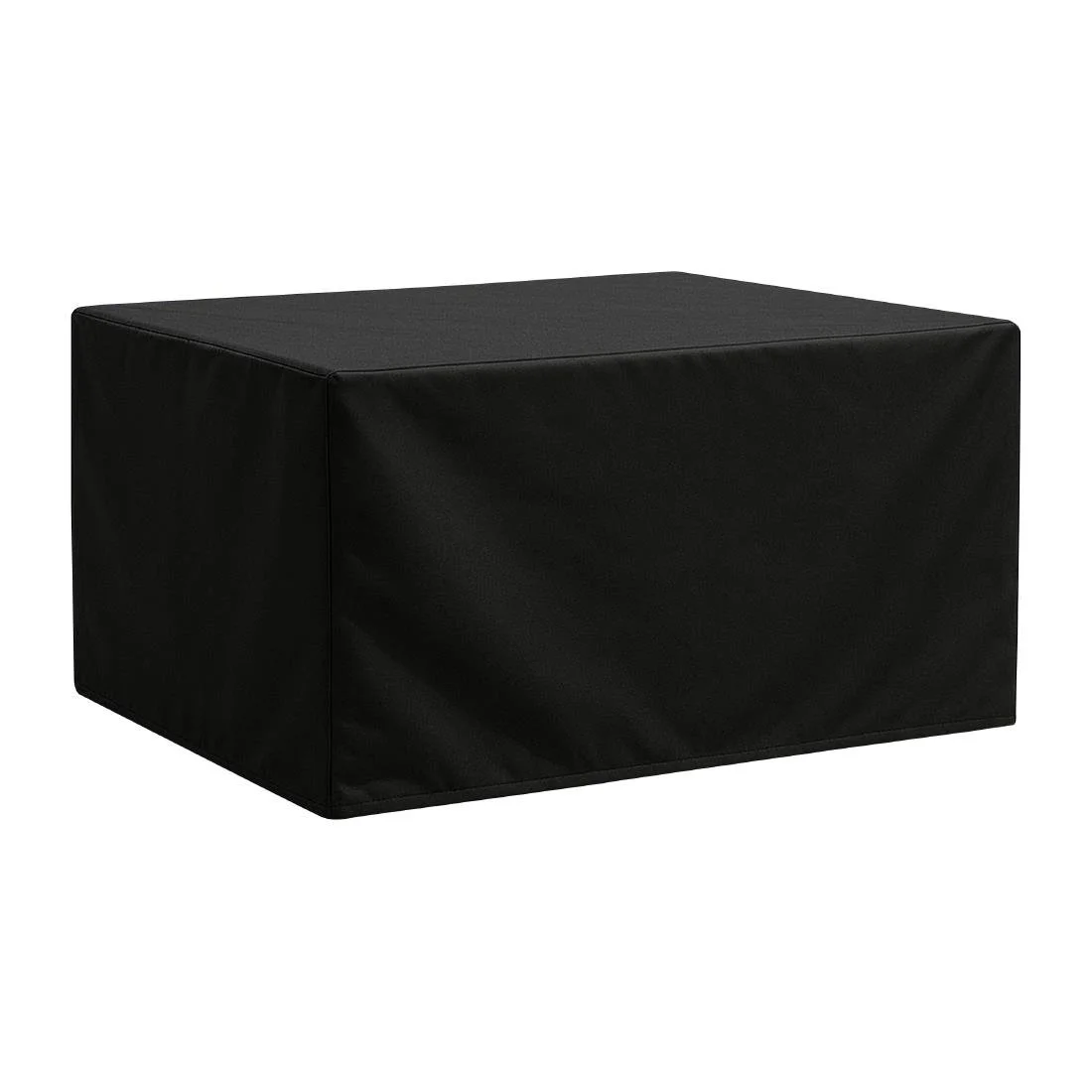 Bolero Rectangular Outdoor Table Cover Black 2000x1000mm - Image 1