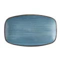Churchill Stonecast Raw Teal Oblong Chefs Plates 180 x 101mm (12 Pack) - Image 1