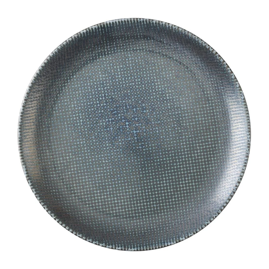 Churchill Studio Prints Astro Metallic Blue Evolve Coupe Plates 260mm(12 Pack) - Image 1