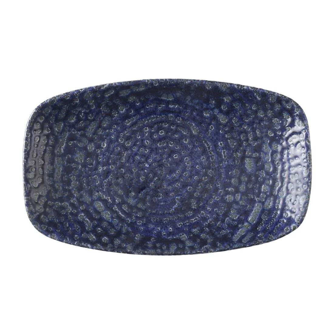 Churchill Studio Prints Homespun Chroma Twilight Oblong Chefs Plates 180 x 105mm (12 Pack)