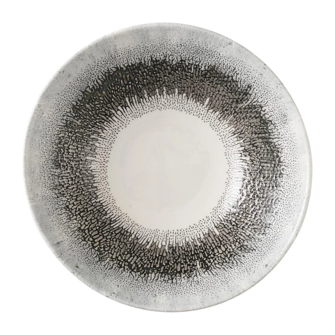 Churchill Studio Prints Fusion Black Deep Coupe Bowls 178mm (6 Pack) - Image 1