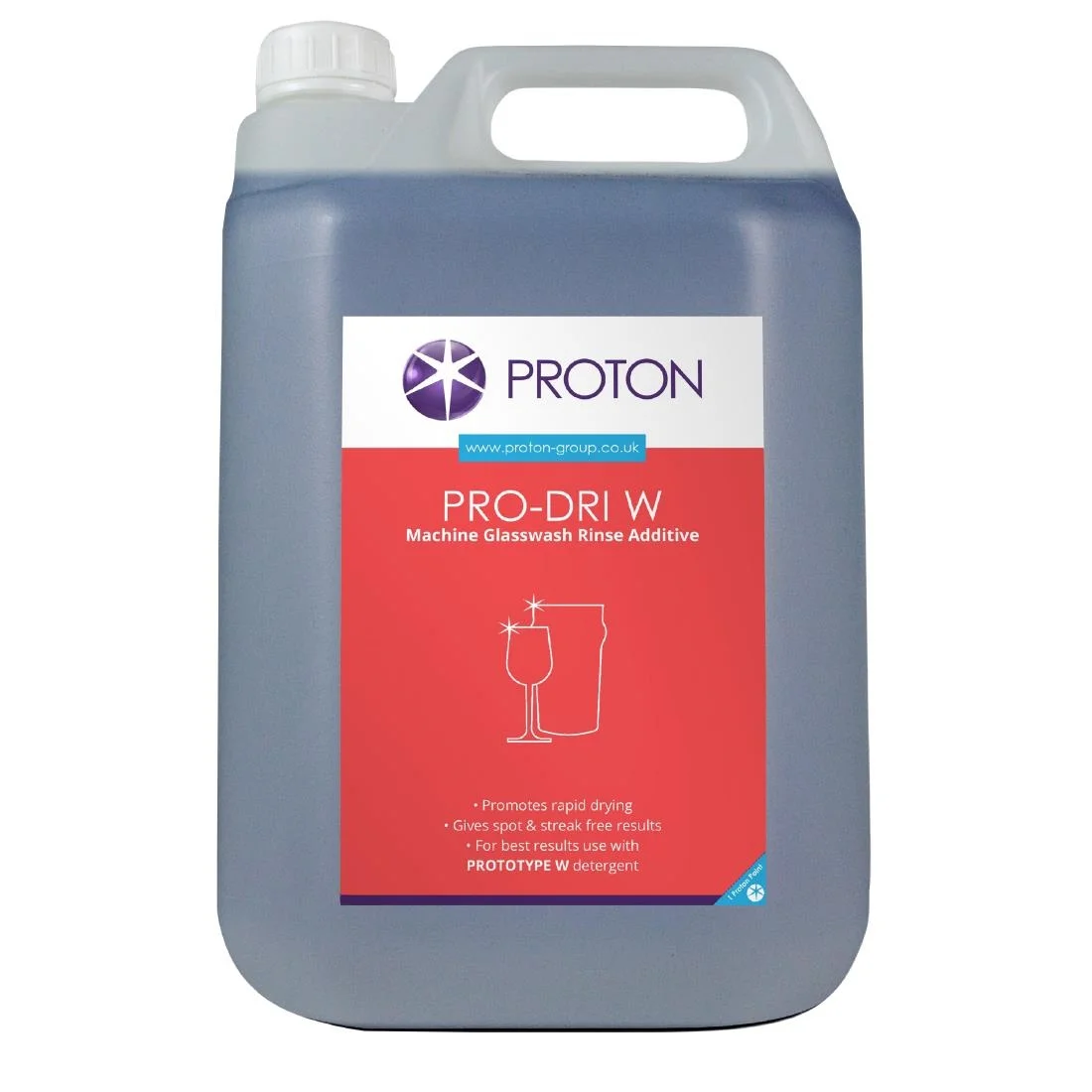 Proton Pro-Dri W Glasswash Rinse Aid 5Ltr (2 Pack)