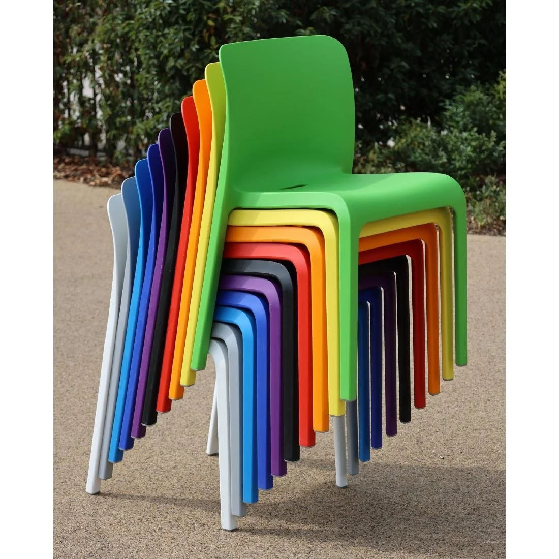Origin POP Chair Sky Blue 480x500x790mm (2 Pack) - Image 2