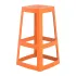 Origin Base High Stool Signal Orange 450x450x750mm (2 Pack)
