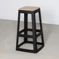 Origin Base High Stool Traffic Black 450x450x750mm (2 Pack) - Image 6
