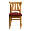 Manhattan Dining Chairs in Soft Oak with Shetland Scarlett Seat (2 Pack) - Image 1