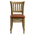 Manhattan Dining Chairs in Weathered Oak with Bison Tan Seat (2 Pack) - Image 1