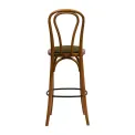 Hoop Back Bar Chair in Weathered Oak with Shetland Forest Seat - Image 2