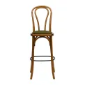 Hoop Back Bar Chair in Weathered Oak with Shetland Forest Seat - Image 3