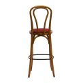 Hoop Back Bar Chair in Weathered Oak with Shetland Scarlett Seat - Image 2