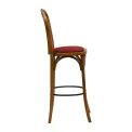 Hoop Back Bar Chair in Weathered Oak with Shetland Scarlett Seat - Image 4