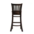 Manhattan Bar Chair in Dark Walnut with Bison Espresso Seat - Image 3
