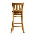 Manhattan Bar Chair in Soft Oak with Shetland Smoke Seat - Image 2