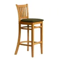 Manhattan Bar Chair in Soft Oak with Shetland Forest Seat - Image 3