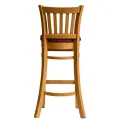 Manhattan Bar Chair in Soft Oak with Shetland Scarlett Seat - Image 4