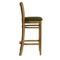 Manhattan Bar Chair in Weathered Oak with Shetland Forest Seat - Image 3