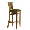 Manhattan Bar Chair in Weathered Oak with Shetland Forest Seat - Image 4