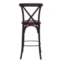 Bristol Bar Chair in Dark Walnut with Bison Tan Seat - Image 3