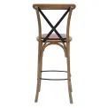 Bristol Bar Chair in Weathered Oak with Bison Tan Seat - Image 2