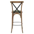 Bristol Bar Chair in Weathered Oak with Shetland Forest Seat - Image 3