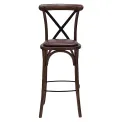 Bristol Bar Chair in Vintage with Bison Espresso Seat - Image 2