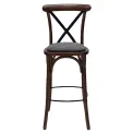 Bristol Bar Chair in Vintage with Shetland Smoke Seat - Image 2