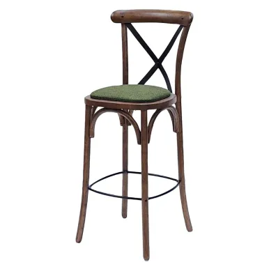 Bristol Bar Chair in Vintage with Shetland Forest Seat