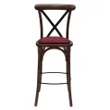 Bristol Bar Chair in Vintage with Shetland Scarlett Seat - Image 2