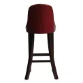 Kilsby Bar Chair in Dark Walnut with Bison Bordeaux Seat - Image 4