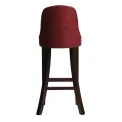 Kilsby Bar Chair in Dark Walnut with Shetland Scarlett Seat - Image 4