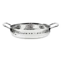 Olympia Table Presentation Handled Dish Stainless Steel Hammered 125mm - Image 1
