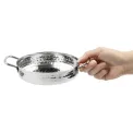 Olympia Table Presentation Handled Dish Stainless Steel Hammered 150mm - Image 6