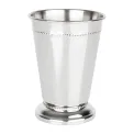 Olympia Barware Beaded Julep Cup Stainless Steel 370ml - Image 1