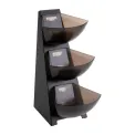 APS Three-Tier Multi Rack Black 190x240x410mm - Image 1
