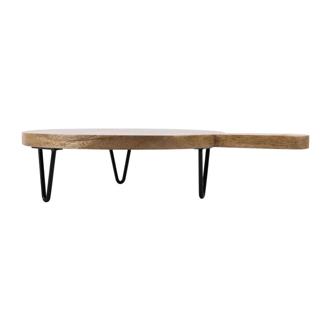 Olympia Round Handled Display Stand Mango Wood with Metal Legs 350x250x80mm - Image 10