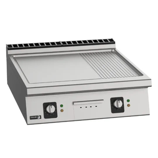 Fagor 900 Series Countertop Ribbed Plate Electric Griddle FT-E910 R