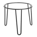 Olympia Non-Slip Riser Round Black Wire 210x180mm - Image 1