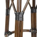 Bolero Parisian Style PE Rattan Bar Stools Black Dot Mix (2 Pack) - Image 3