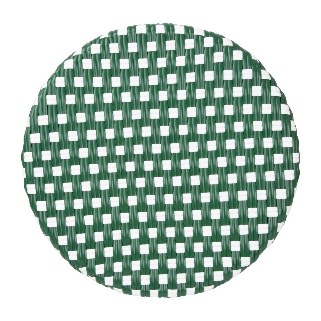 Bolero Parisian Style PE Rattan Bar Stools Green Dot Mix (2 Pack) - Image 4