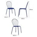 Bolero Adeline Side Chair Dark Navy (4 Pack) - Image 5