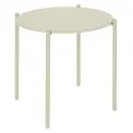 Bolero Perth Round Low Coffee Table Light Grey 450mm - Image 1