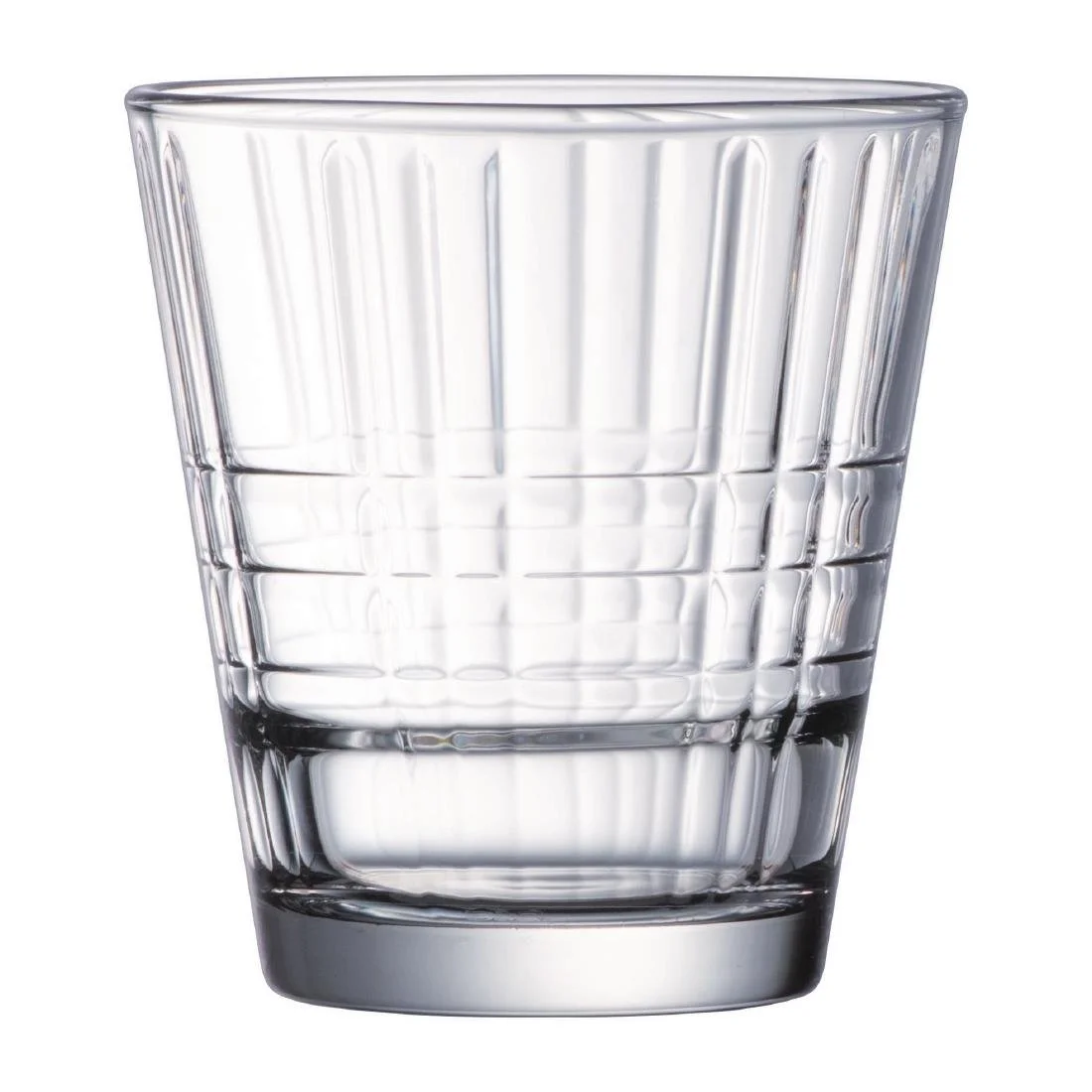 Arcoroc Stack Up Cross Old Fashioned Tumblers 260ml (24 Pack) - Image 1