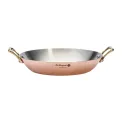 De Buyer Inocuivre Round Dish with Brass Handles 24cm - Image 3