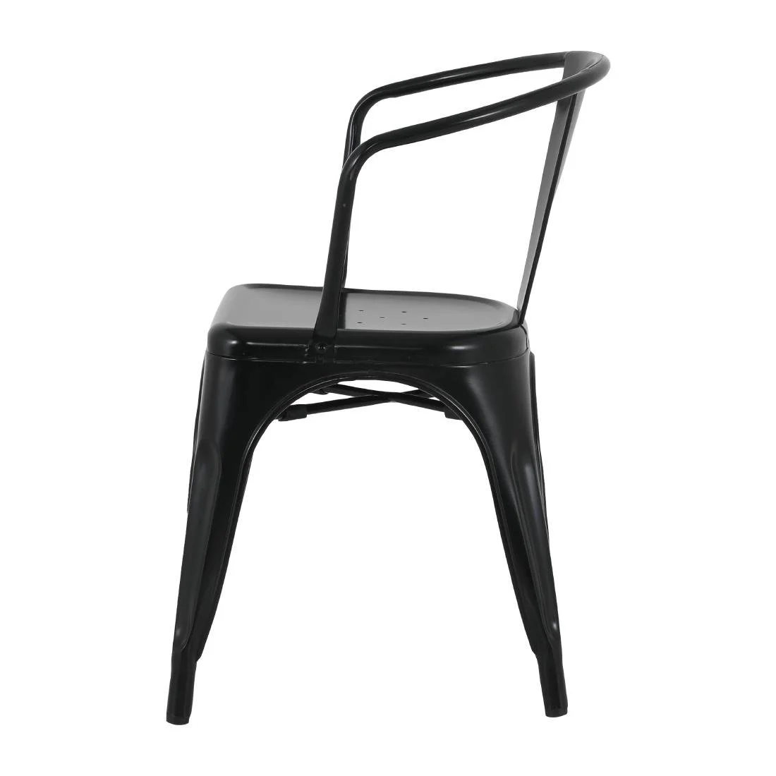 Bolero Bistro Curve Armchairs Black (4 Pack) - Image 8