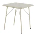 Bolero Amalfi Square Slatted Steel Folding Table Taupe 700mm - Image 1