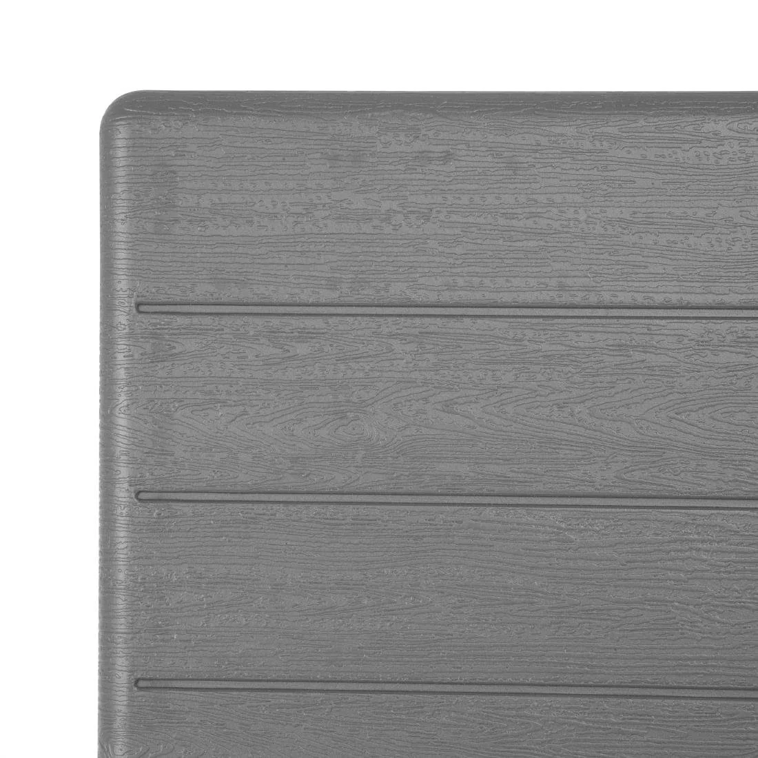 Bolero Square Folding HDPE Table Wood Effect 620mm - Image 3