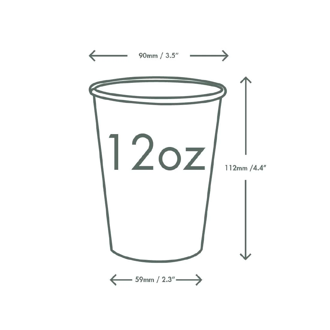 Vegware Paper Cold Cups 89-Series 12oz/360ml (1000 Pack) - Image 5