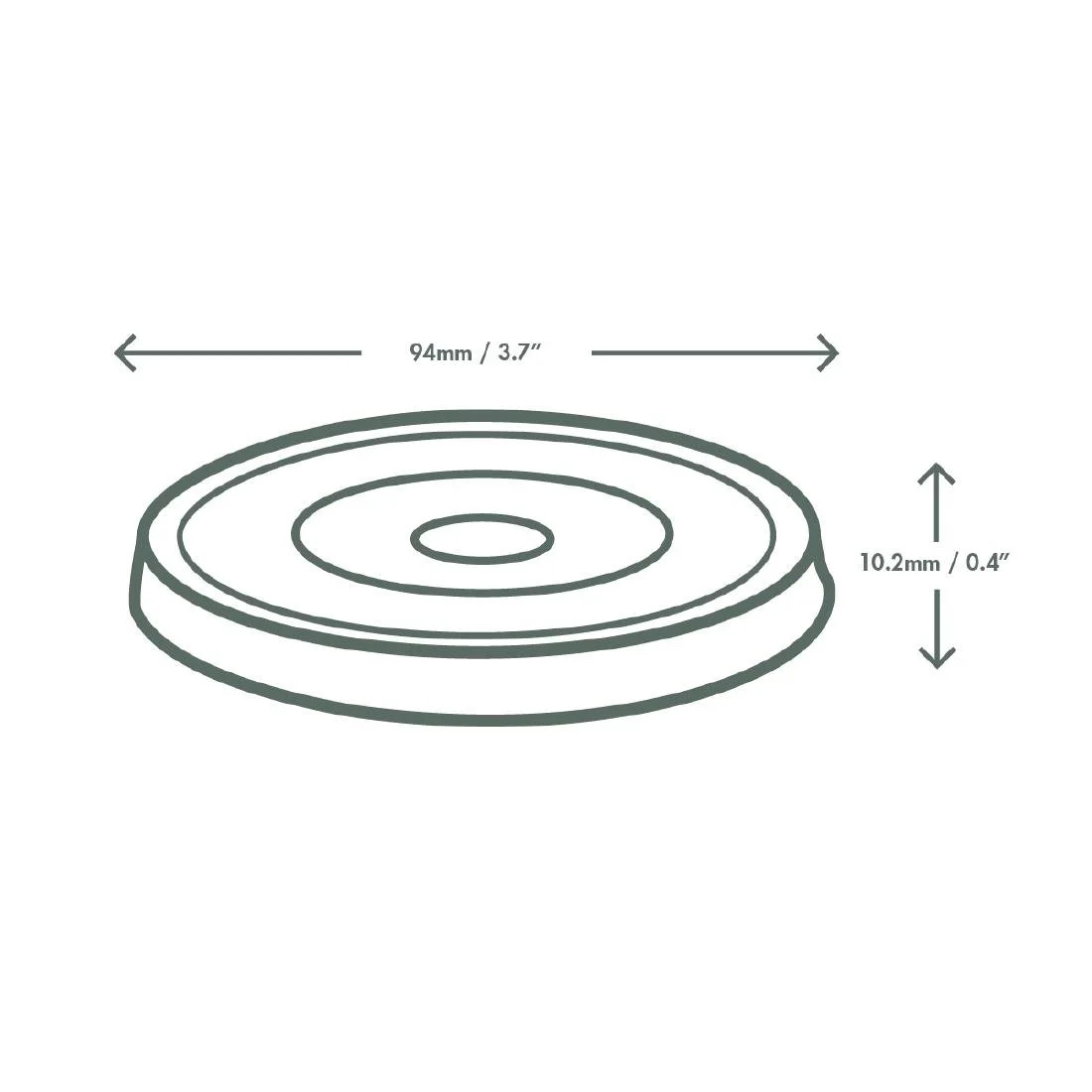 Vegware Nourish Moulded Fibre Cold Cup Flat Lids with Hole 89-Series (1000 Pack) - Image 3